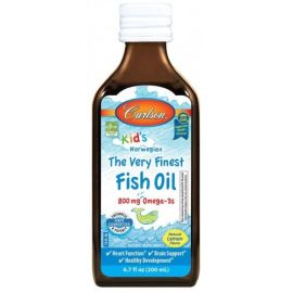 Kid's The Very Finest Fish Oil Carlson Labs 200 ml. 800mg Lemon