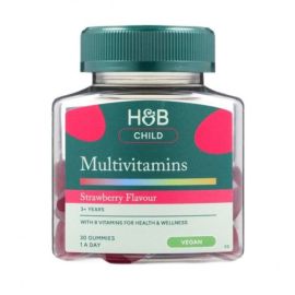 Child Multivitamins Gummies Holland & Barrett Strawberry - 30 żelków