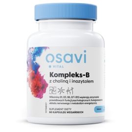 Kompleks-B z Choliną i Inozytolem Osavi 60 vegan kapsułek