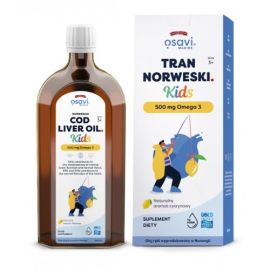 Tran Norweski Kids Osavi 500mg Omega 3 (Cytryna) - 500 ml.