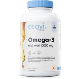 Omega-3 Olej Rybi Molecularly Distilled Osavi 1000mg - 180 Softgels