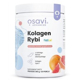 Kolagen Rybi z Dzikiego Dorsza Osavi Grejpfrut - 360 grams
