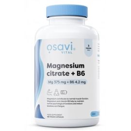 Cytrynian Magnezu + B6 Osavi - 180 wegetariańskich kapsułek