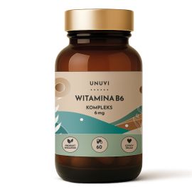 Witamina B6 Kompleks 6 mg 60 kapsułek wegetariańskich UNUVI