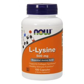 L-Lysine NOW Foods 500mg - 100 wegetariańskich kapsułek