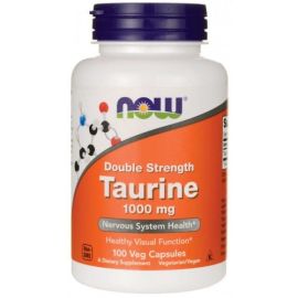 Taurine NOW Foods 1000mg Double Strength - 100 wegetariańskich kapsułek