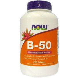Vitamin B-50 NOW Foods Vitamin B-50 - 250 tabletek