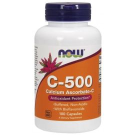 Vitamin C-500 Calcium Ascorbate-C NOW Foods 100 kapsułek