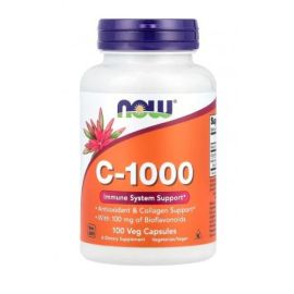 Vitamin C-1000 with 100mg Bioflavonoids NOW Foods 100 wegetariańskich kapsułek