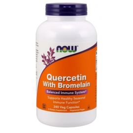 Quercetin with Bromelain NOW Foods 240 wegetariańskich kapsułek
