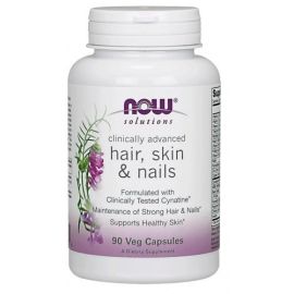 Hair NOW Foods 90 wegetariańskich kapsułek