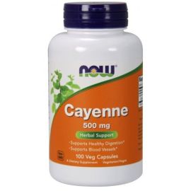Cayenne NOW Foods 500mg - 100 wegetariańskich kapsułek