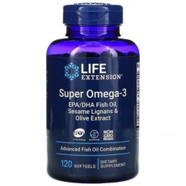 Super Omega-3 EPA/DHA Fish Oil Life Extension 120 softgels