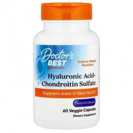 Hyaluronic Acid + Chondroitin Sulfate with BioCell Collagen Doctor's Best 60 kapsułek