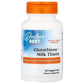 Glutathione + Milk Thistle Doctor's Best 60 wegetariańskich kapsułek
