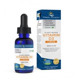Plant-Based Vitamin D3 Liquid Nordic Naturals 30 ml.